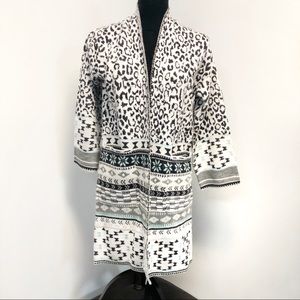 Maxsport Cardigan - XS - White/Mint Cheetah NWT